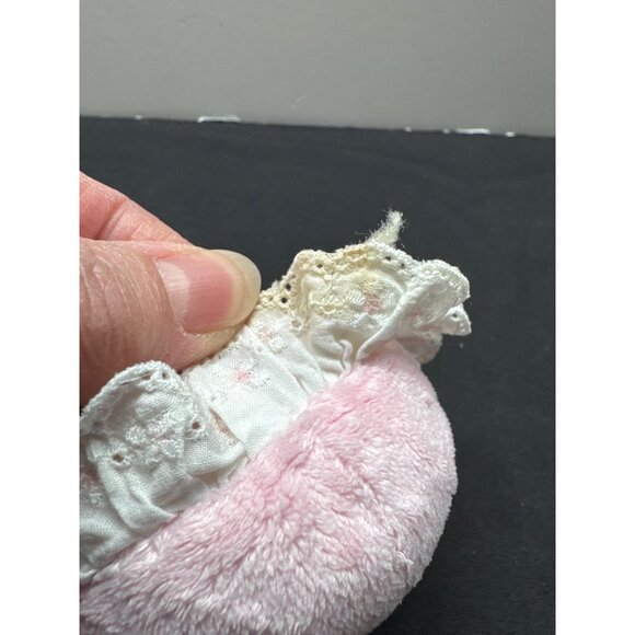 Small Wonders Soft Baby Doll "My First Doll" Pink Plush 10" With Lace Bonnet & E - Picture 2 of 5